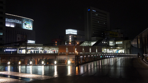夜の秋葉原駅＆ホテル