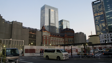 改装中の東京駅